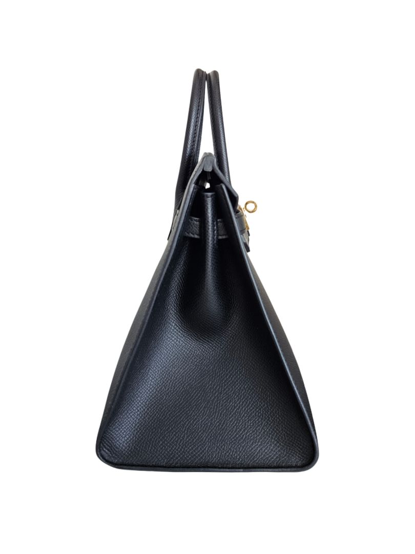 Hermès Black Epsom Sillier Leather Birkin 25 Bag GHW