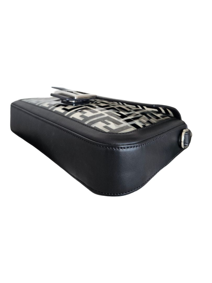 Fendi Baguette NM Bag Zucca PU Medium Black