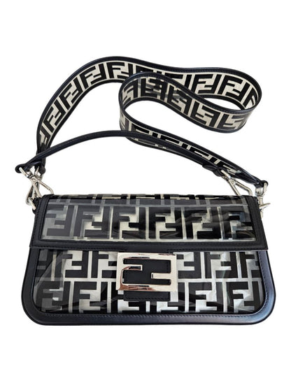Fendi Baguette NM Bag Zucca PU Medium Black