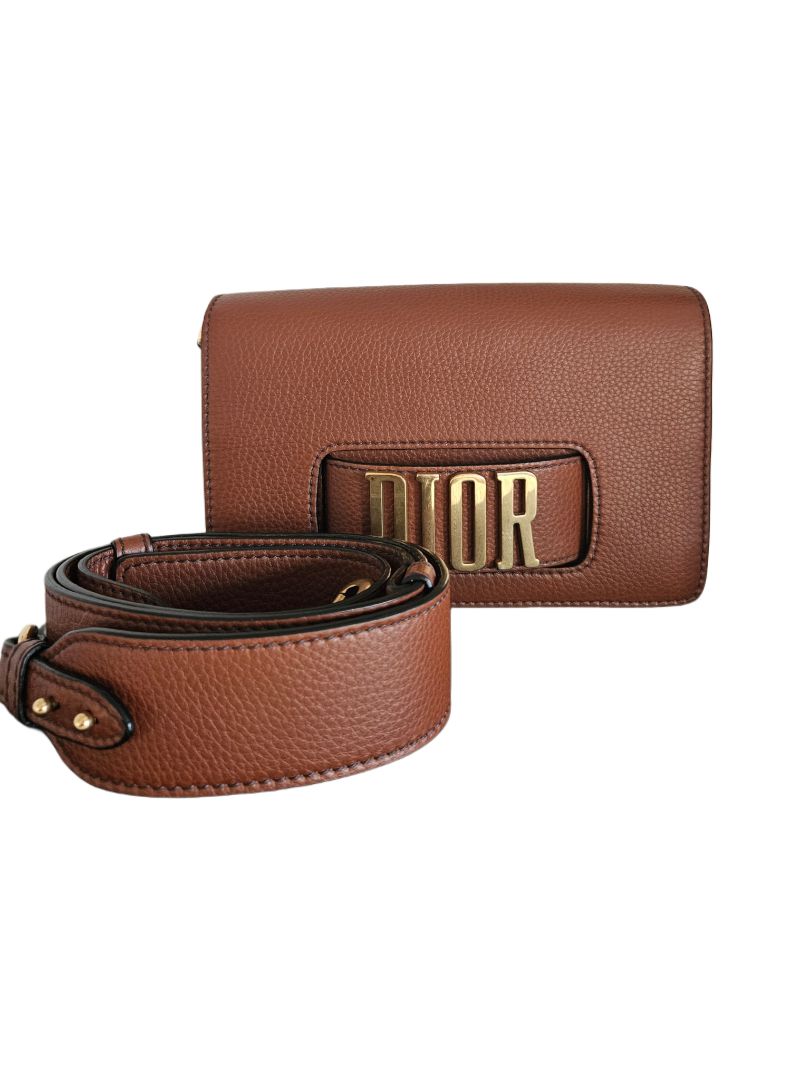Dior Tan (R)evolution Calf Leather Flap Bag