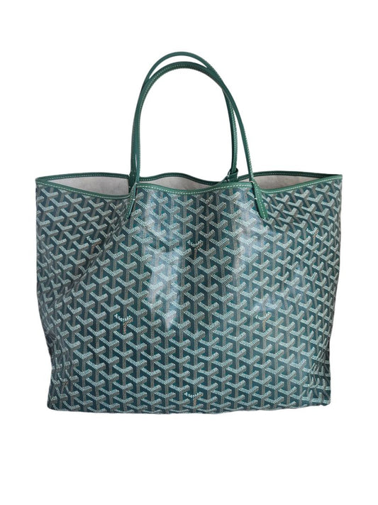 Goyard Green Goyardine Coated Canvas and Leather Saint Louis GM Tote Bag