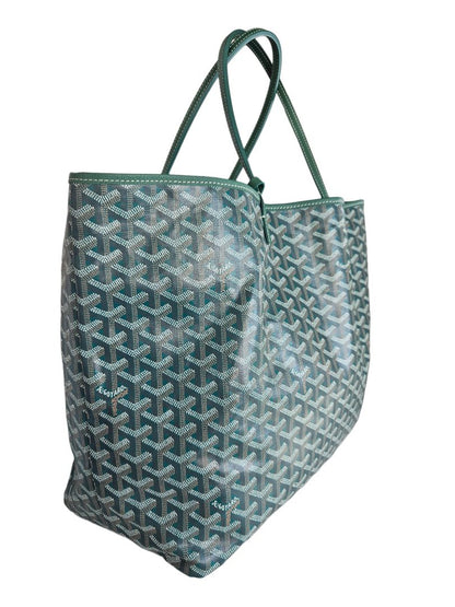 Goyard Green Goyardine Coated Canvas and Leather Saint Louis GM Tote Bag