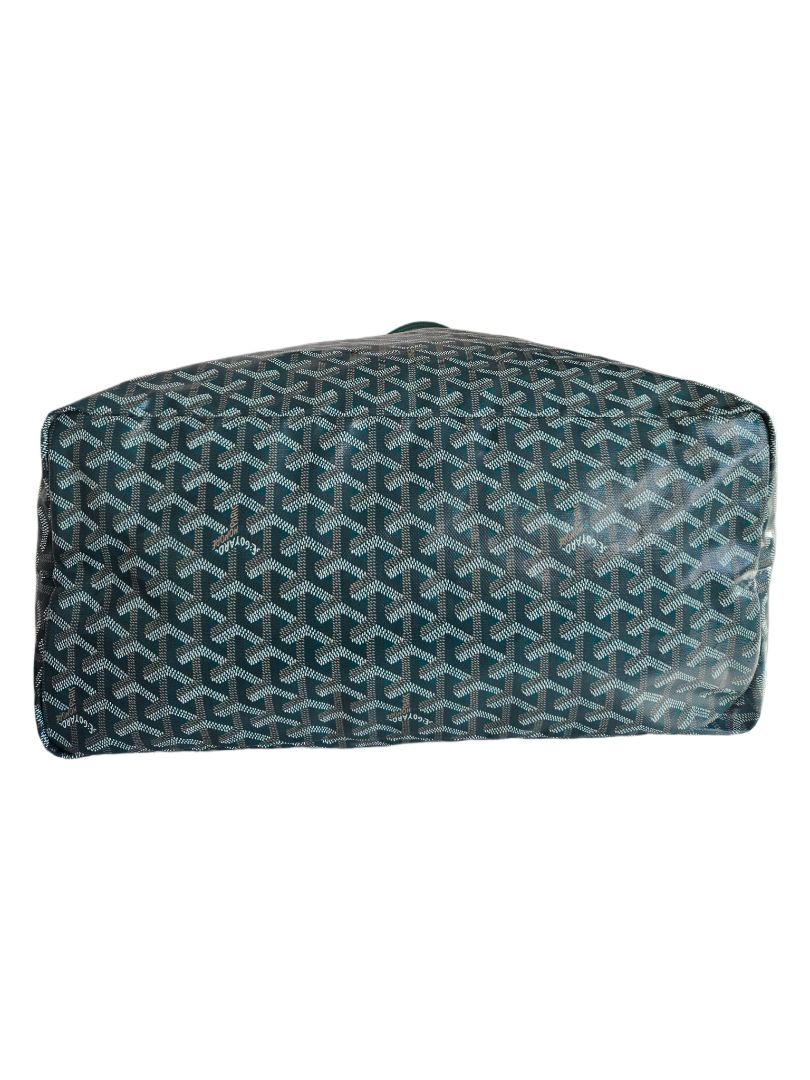 Goyard Green Goyardine Coated Canvas and Leather Saint Louis GM Tote Bag