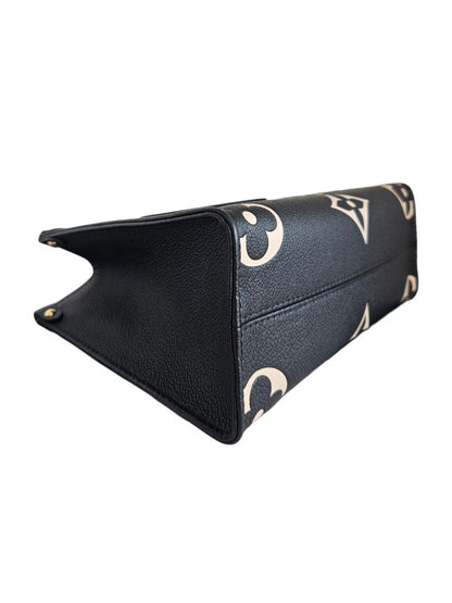 Louis Vuitton Black/Cream PM On The Go Tote Bag