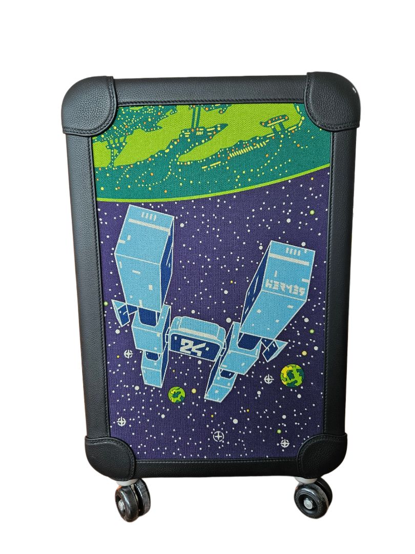 Hermes Multicolor Militaire Sport Taurillon Regate R.M.S. Trolley Case Luggage