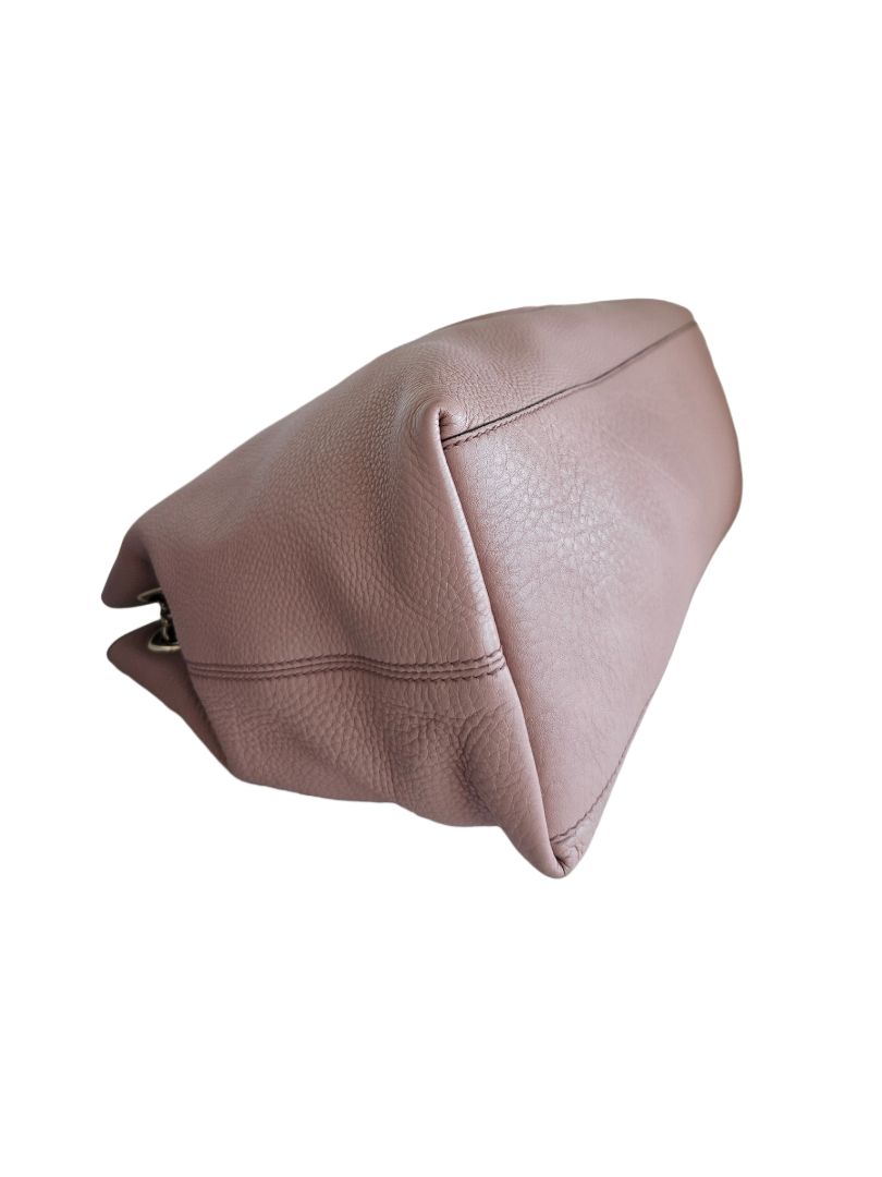 Gucci Powder Pink Leather Soho Chain Tote Bag