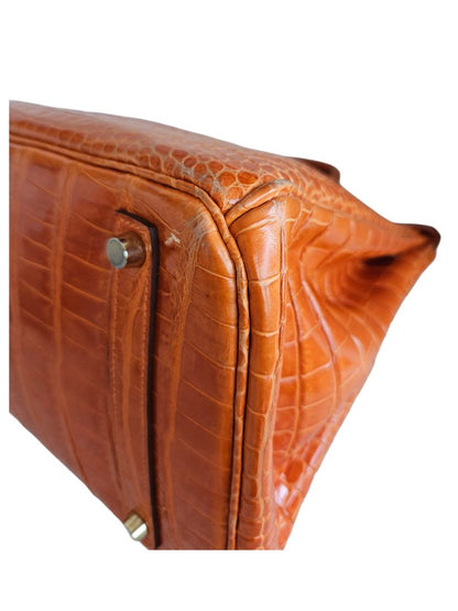 Hermès Shiny Porosus Crocodile Birkin 35 (2009 bag)