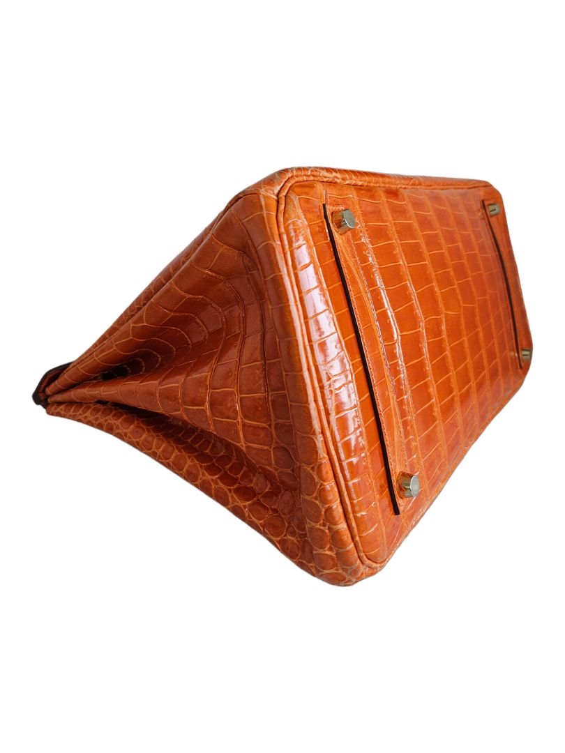 Hermès Shiny Porosus Crocodile Birkin 35 (2009 bag)