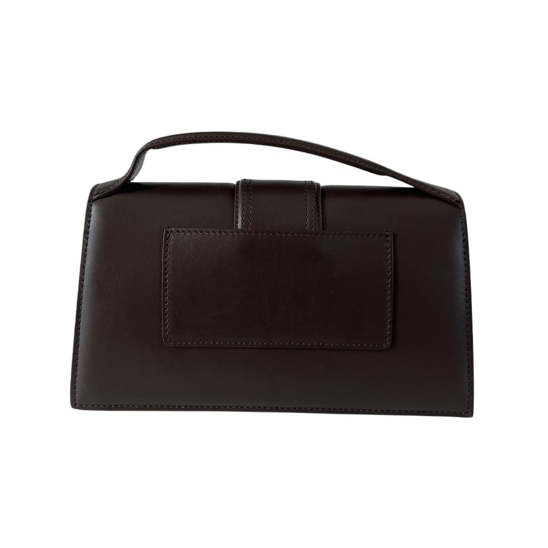 Jacquemus Le Grand Bambino Shoulder Bag in Brown Leather