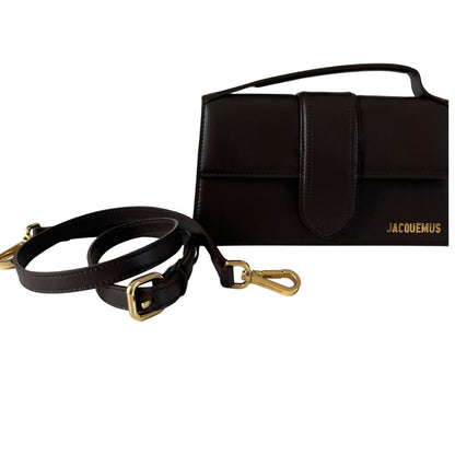 Jacquemus Le Grand Bambino Shoulder Bag in Brown Leather