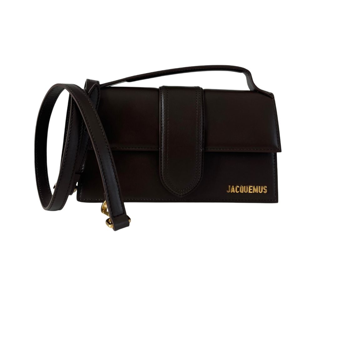 Jacquemus Le Grand Bambino Shoulder Bag in Brown Leather