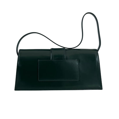 Jacquemus La Bambino Long shoulder Dark Green Patent Bag