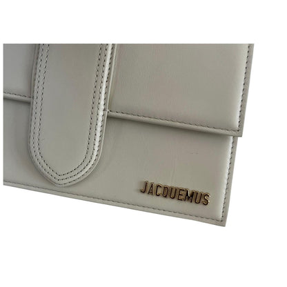 Jacquemus Le Grand Bambino Shoulder Bag in Cream Leather