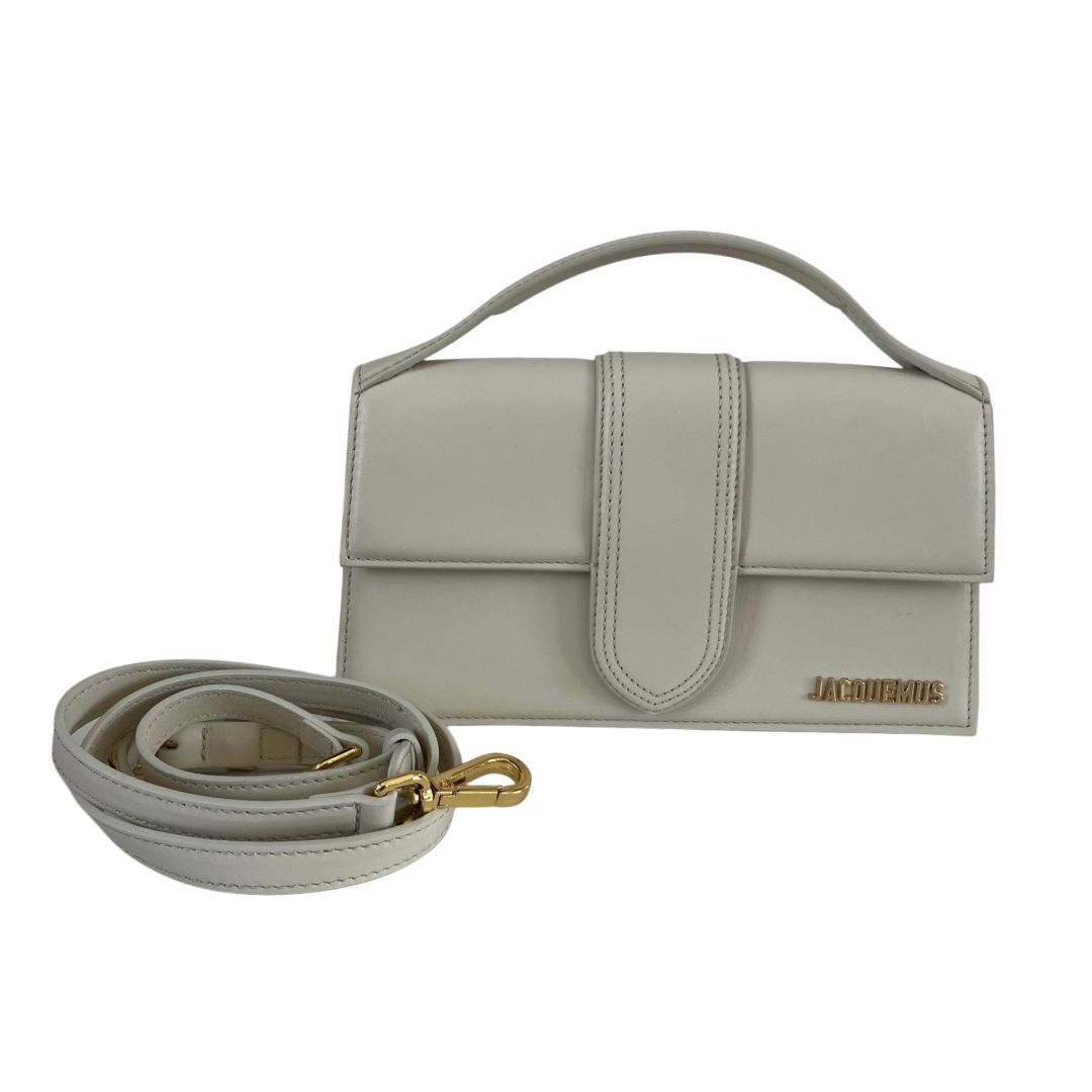 Jacquemus Le Grand Bambino Shoulder Bag in Cream Leather