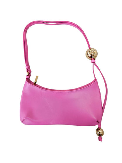 Jacquemus Pink Leather Le Bisou Perle Shoulder Bag