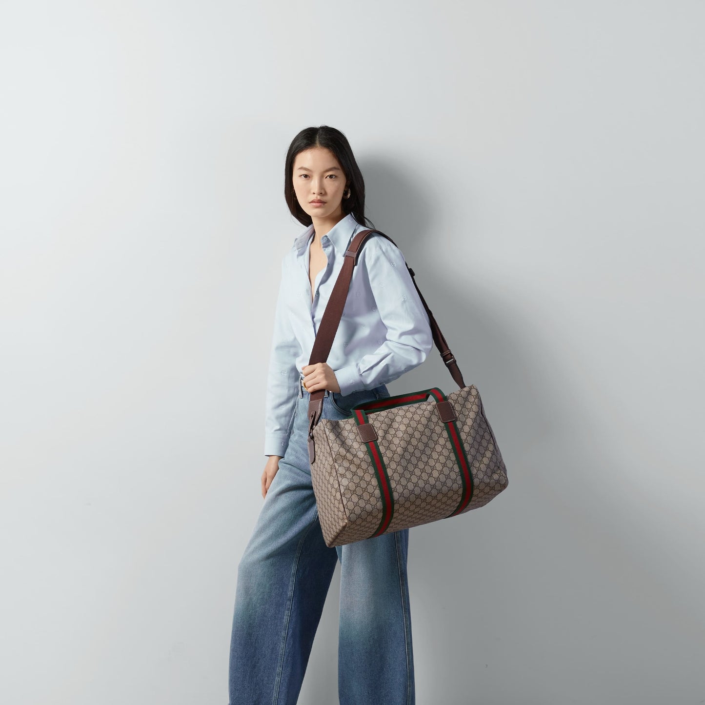 GUCCI Medium duffle bag with Web