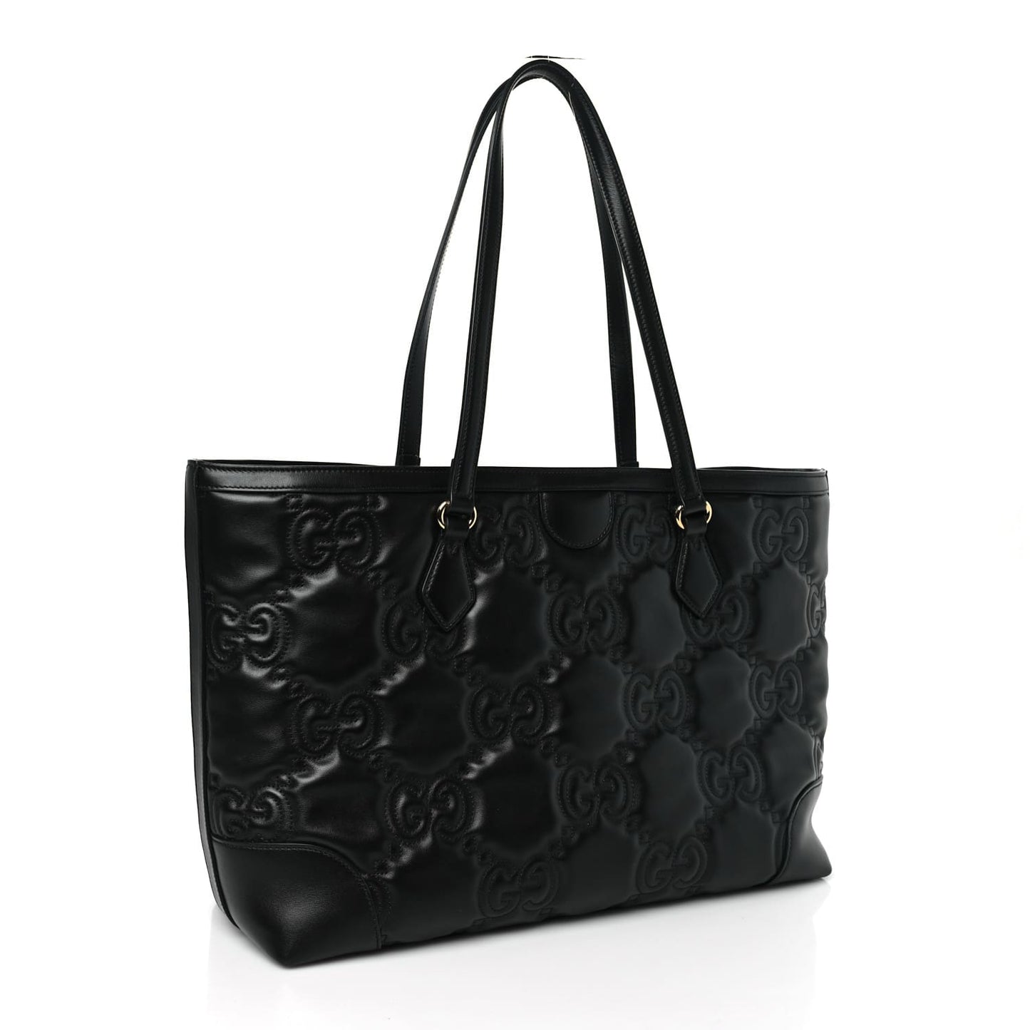 Gucci  Calfskin GG Matelasse Medium Ophidia Shopping Tote Black