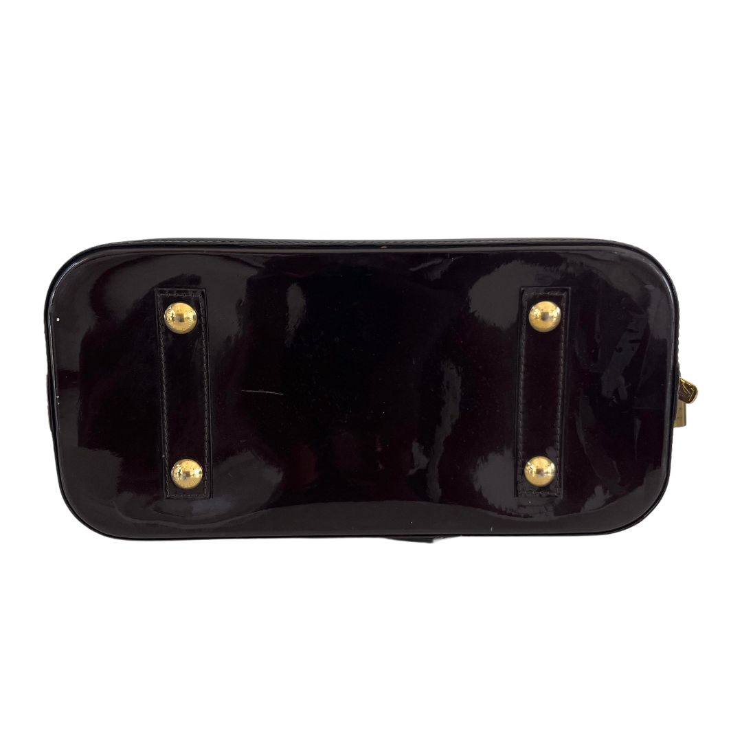 Louis Vuitton Burgundy Vernis Monogram Alma MM Bag