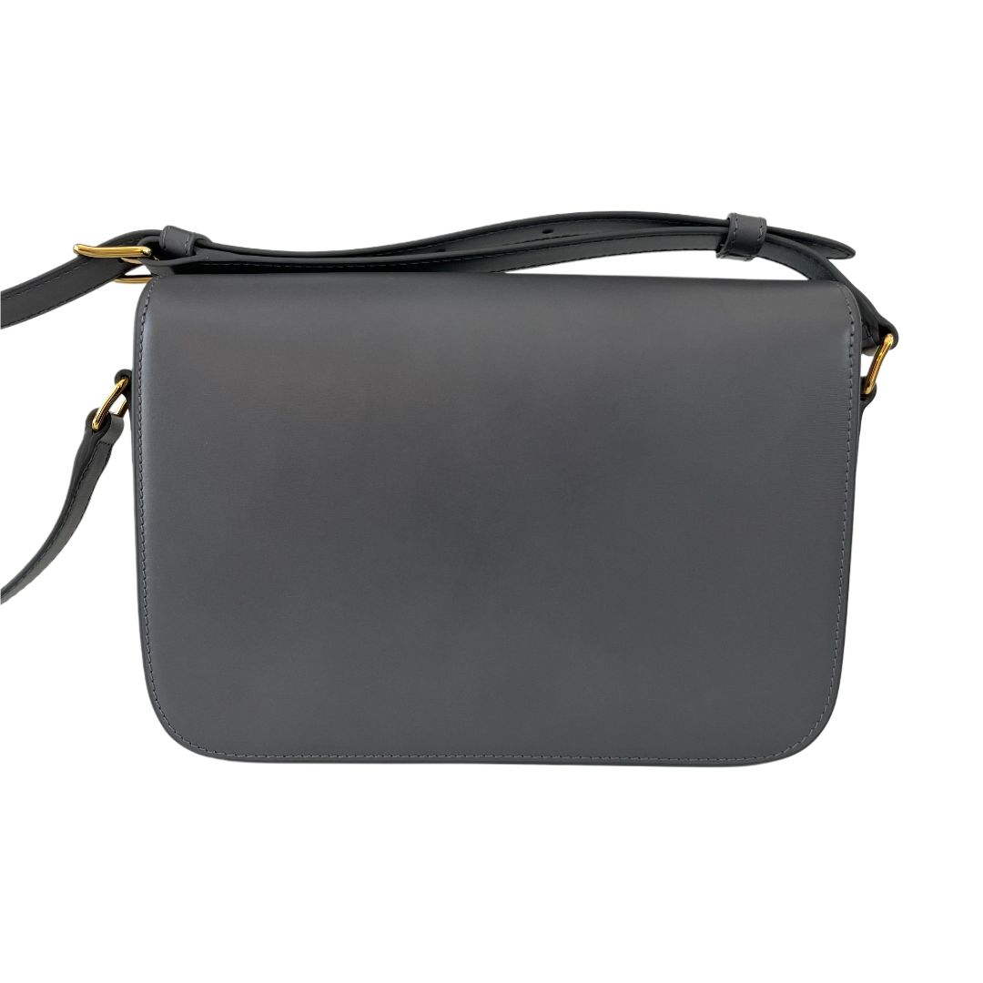 Celine Triomphe Classic Grey Flap Bag