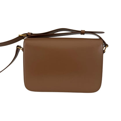 Celine Triomphe Classic Brown Flap Bag