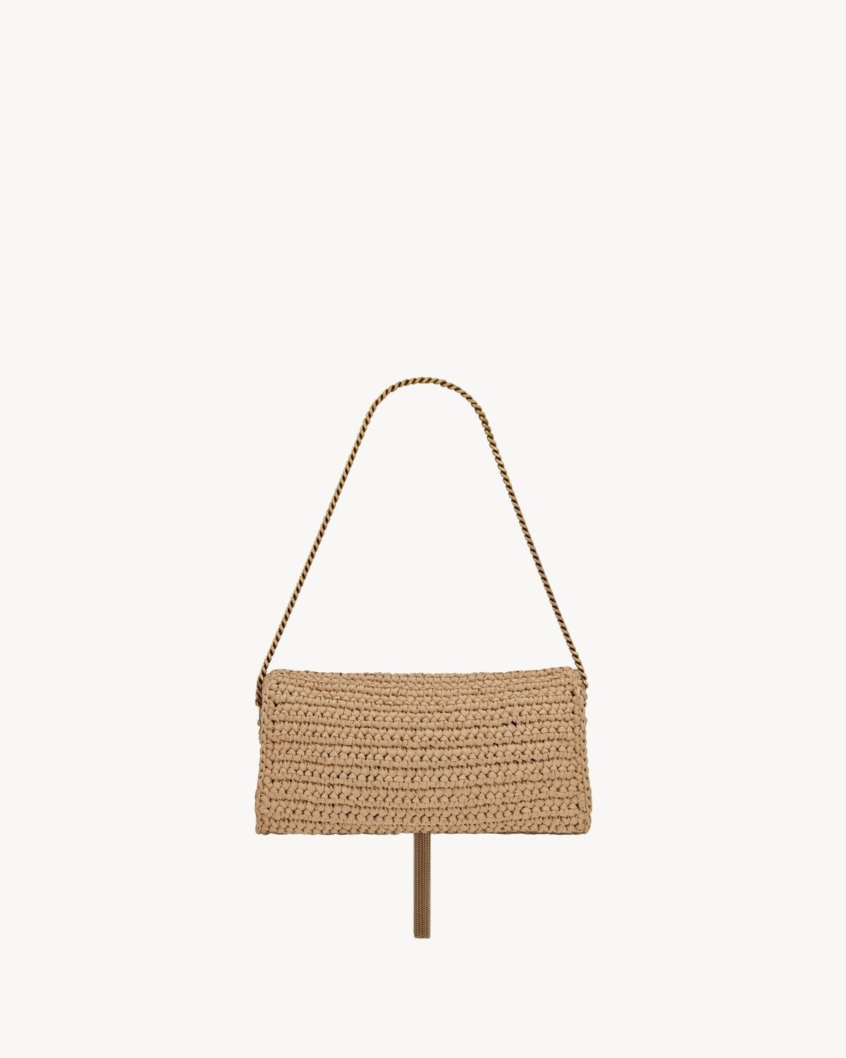 Saint Laurent kate 99 tassel in raffia