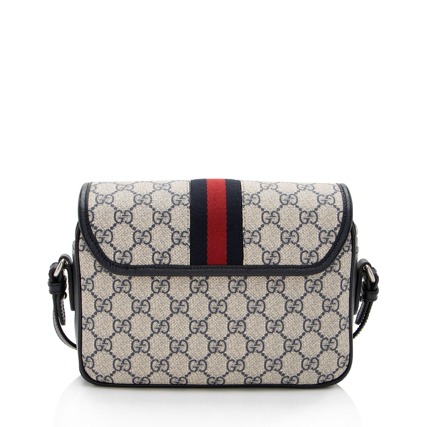 Gucci GG Supreme Ophidia Studded Web Flap Small Messenger