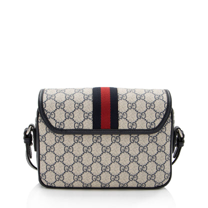 Gucci GG Supreme Ophidia Studded Web Flap Small Messenger