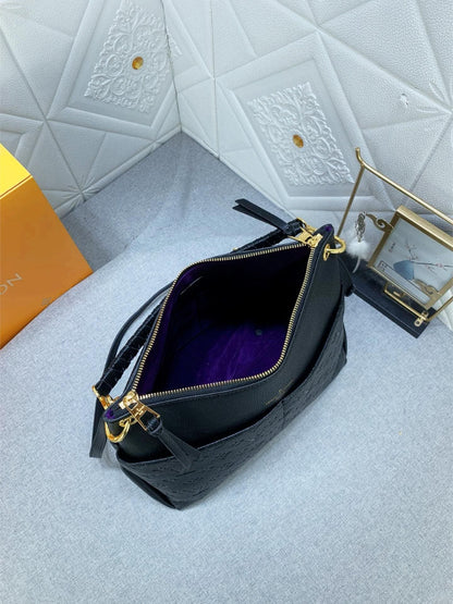 Louis Vuitton MAIDA HOBO MONOGRAM EMPREINTE LEATHER IN BLACK