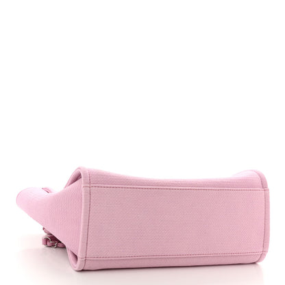 Chanel  Mixed Fibers Small Deauville Tote Pink