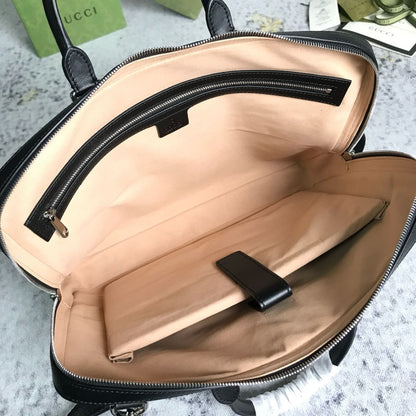 GUCCI Supreme Monogram Briefcase Black