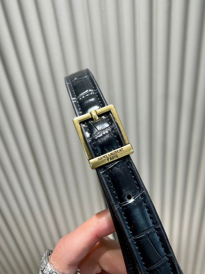 Ysl Hobo Bag Crocodile Embossed