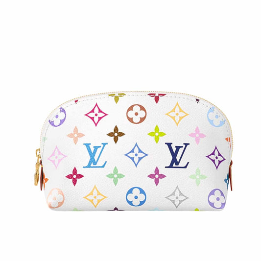 LOUIS VUITTON X MURAKAMI COSMETIC POUCH PM MONOGRAM WHITE 19CM M13744