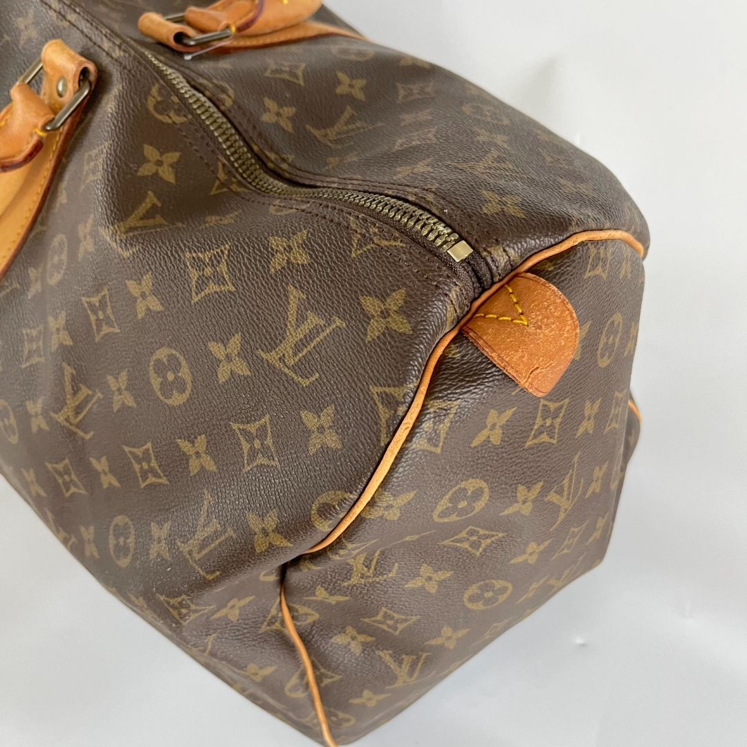 Louis Vuitton brown monogram canvas Keepall 55 Duffel vintage bag