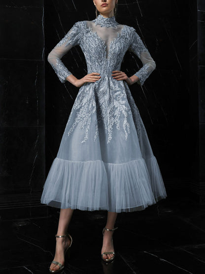 See-through Mesh Elegant Dress