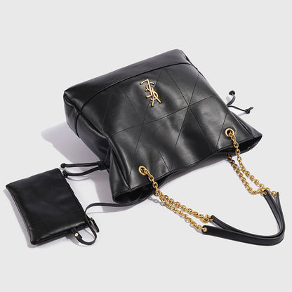 YSL  Jamie 4.3 large pochon leather Tote bag 34x10x33cm