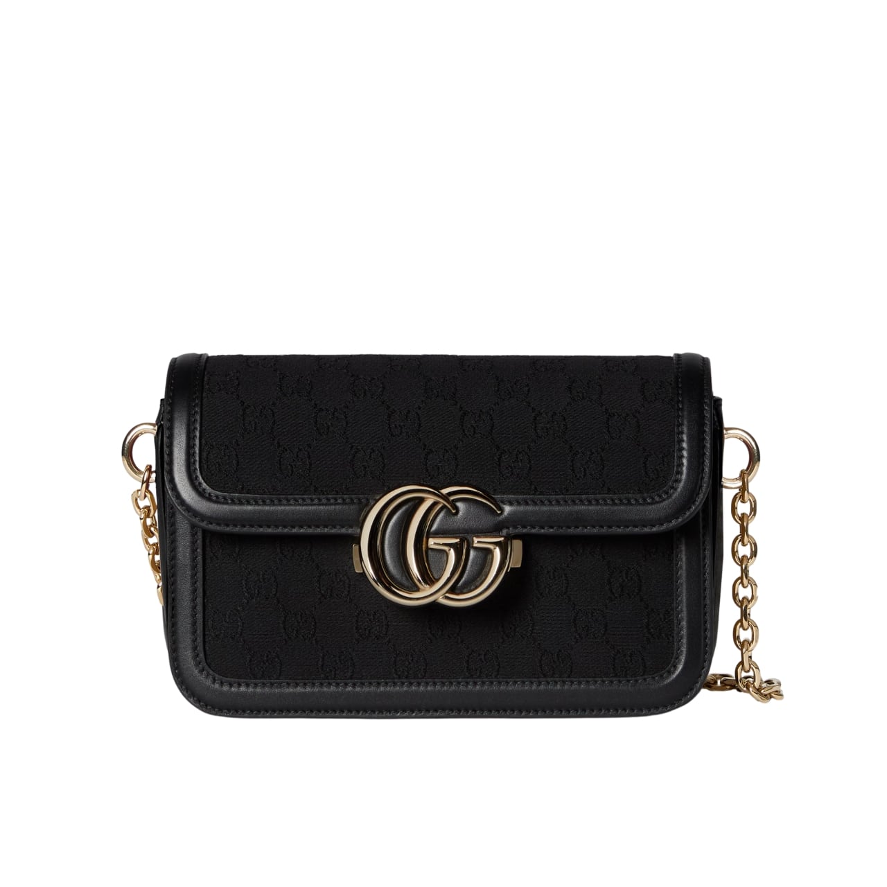 GUCCI GO SMALL SHOULDER BAG BLACK 21CM ‎826761 FAEKK 1000