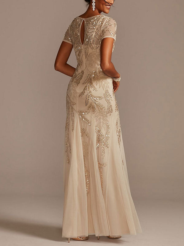 Graceful and elegant wedding ladies' dress