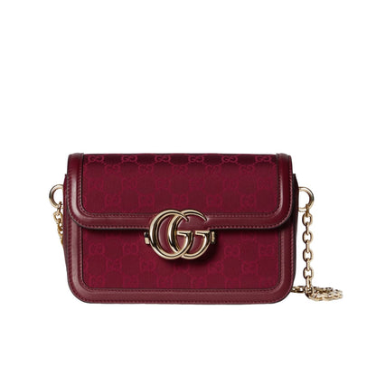 GUCCI GO SMALL SHOULDER BAG ROSSO ANCORA RED 21CM ‎826761 FAEKL 6207