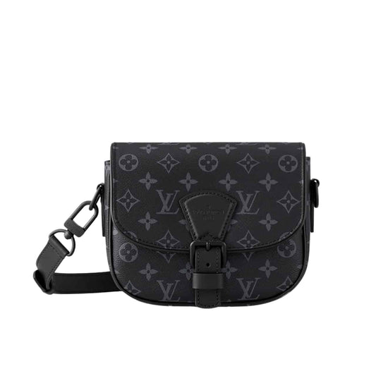 LOUIS VUITTON MONTSOURIS MESSENGER PM MONOGRAM ECLIPSE CANVAS BLACK 19CM M12519