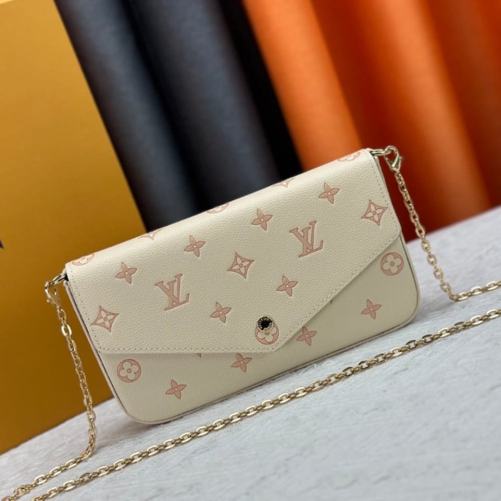 LOUIS VUITTON POCHETTE FÉLICIE BAG BICOLOR EDEN 21CM M14968