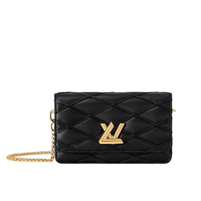 LOUIS VUITTON WALLET ON CHAIN GO 14 BLACK M13139