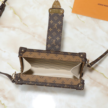 LOUIS VUITTON PETITE MALLE MONOGRAM REVERSE BROWN 20CM M45960