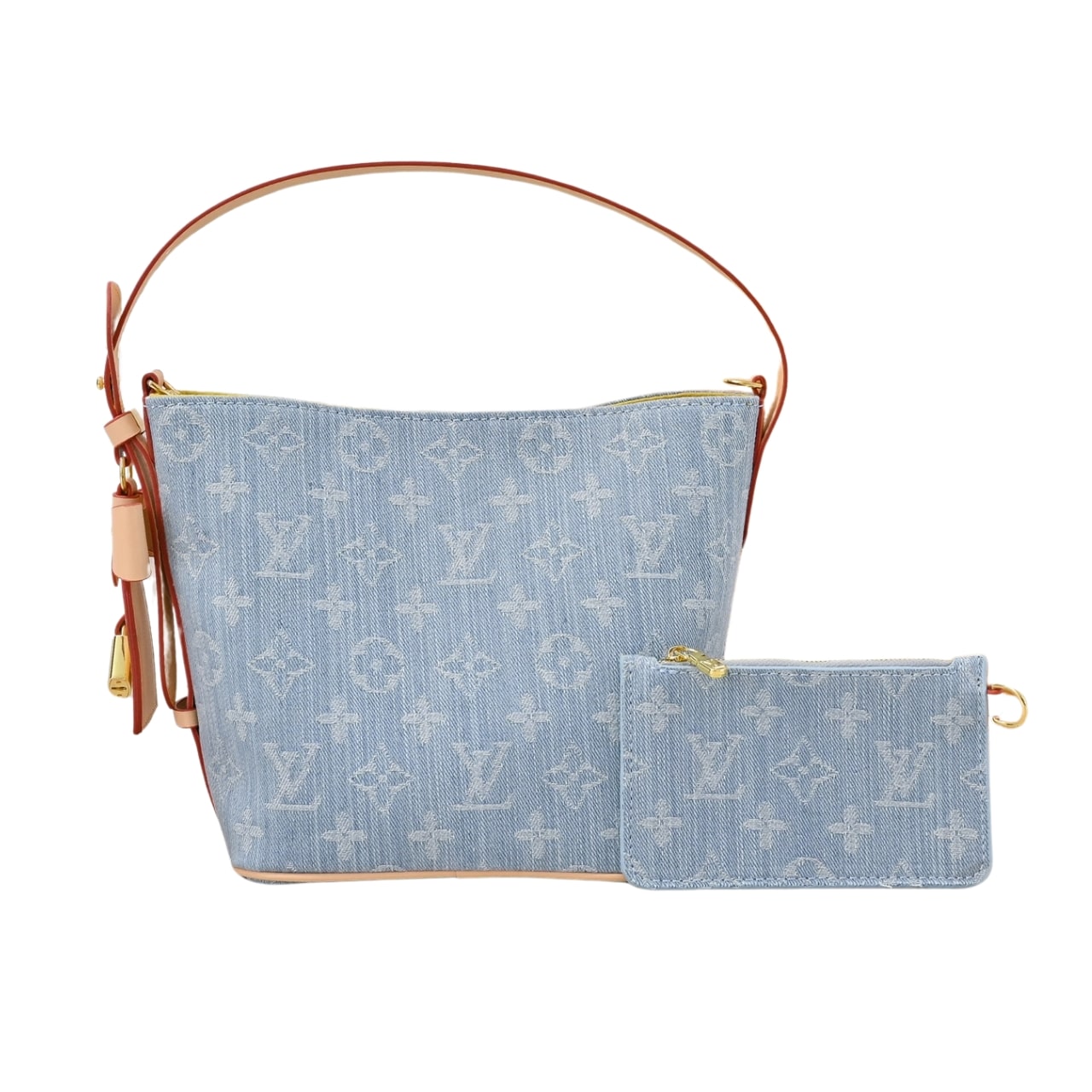 LOUIS VUITTON ALL IN BB MONOGRAM DENIM BLUE 18CM