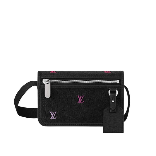 LOUIS VUITTON PORTEFEUILLE BOSPHORE WEARABLE BLACK 19CM M13963