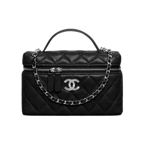 CHANEL 25C MATELASSE VANITY WHITE 19CM