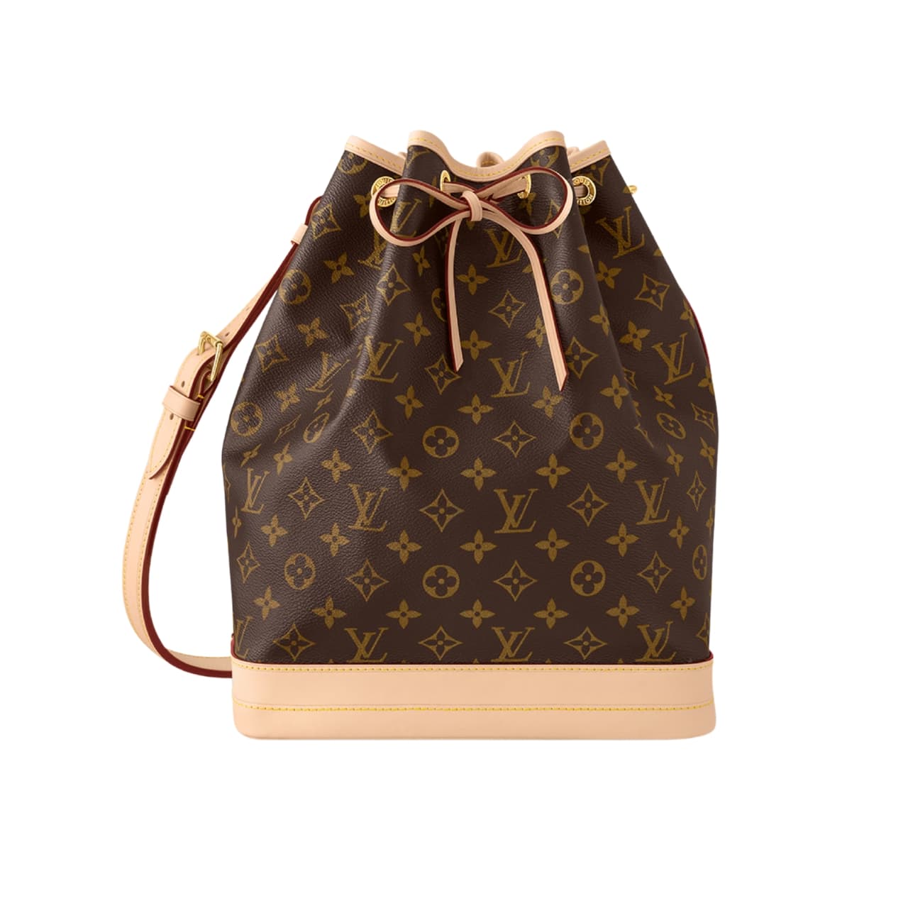 LOUIS VUITTON NOÉ BUCKET BAG MONOGRAM BROWN 36CM M46976