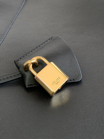 Celine Medium Cabas Bourgeoi black handbag