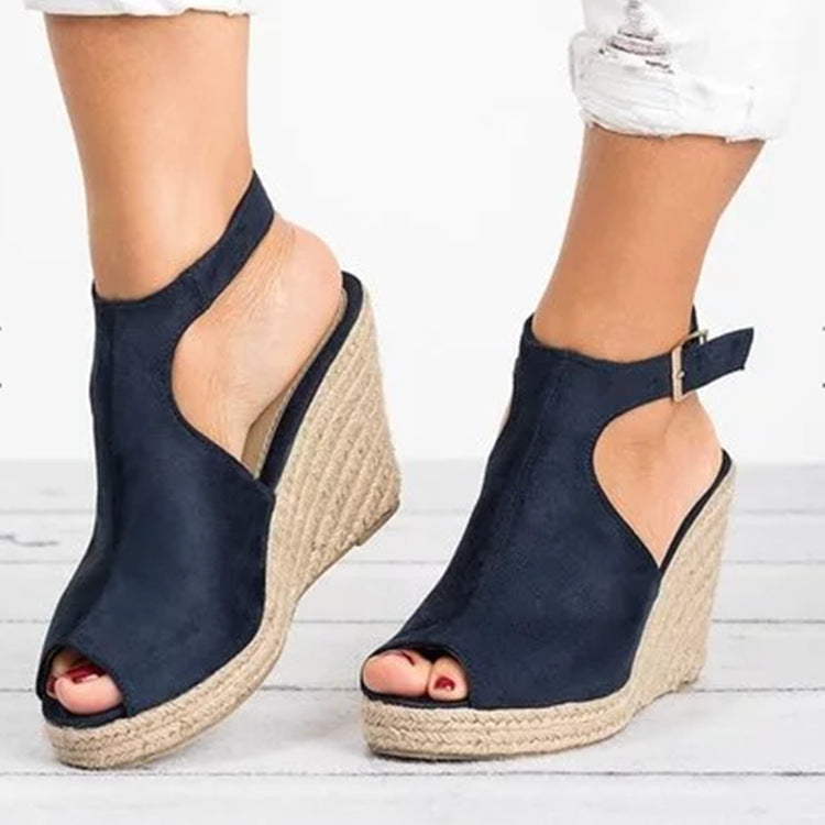 Platform Wedge Fish Mouth Sandals