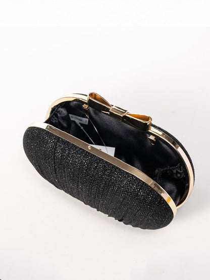Bow Tie Evening Bag Sparkling One Shoulder