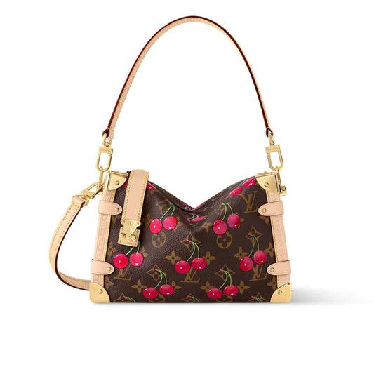 LOUIS VUITTON X TAKASHI MURAKAMI MONOGRAM CERISE SIDE TRUNK MM 21CM BROWN M14278